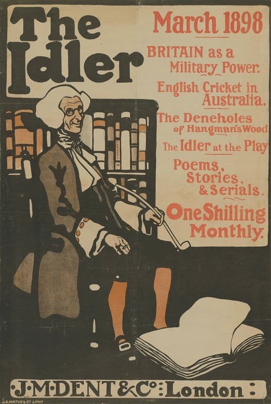 The Idler March 1898 as a canvas print