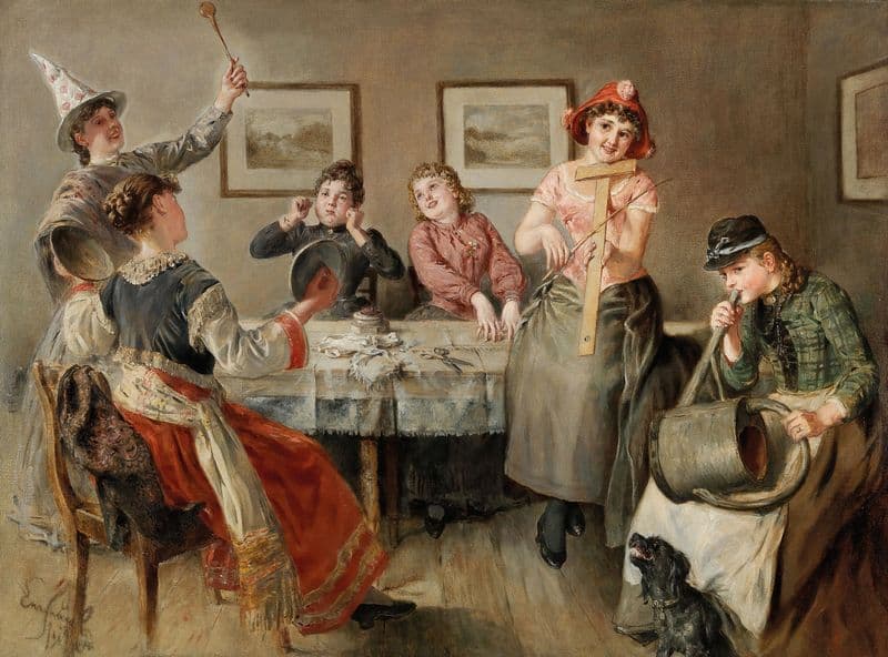 The Improvised Orchestra as a canvas print