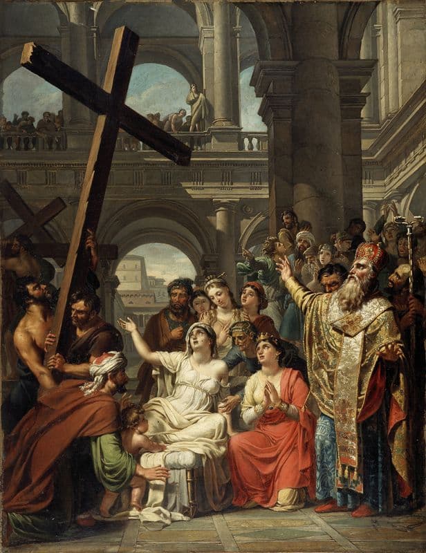The Invention of the Holy Cross (circa 1806- 1811) as a canvas print