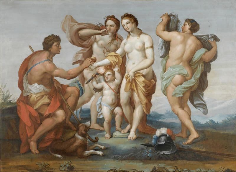 The Judgement Of Paris as a canvas print