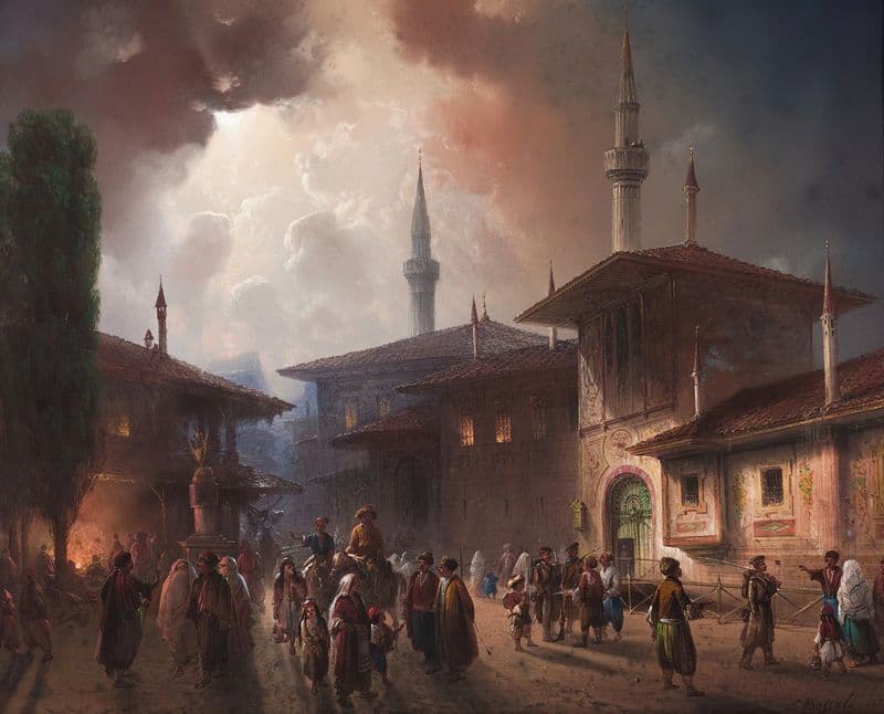 The Khan’s Palace In bakhchisarai, Crimea as a canvas print