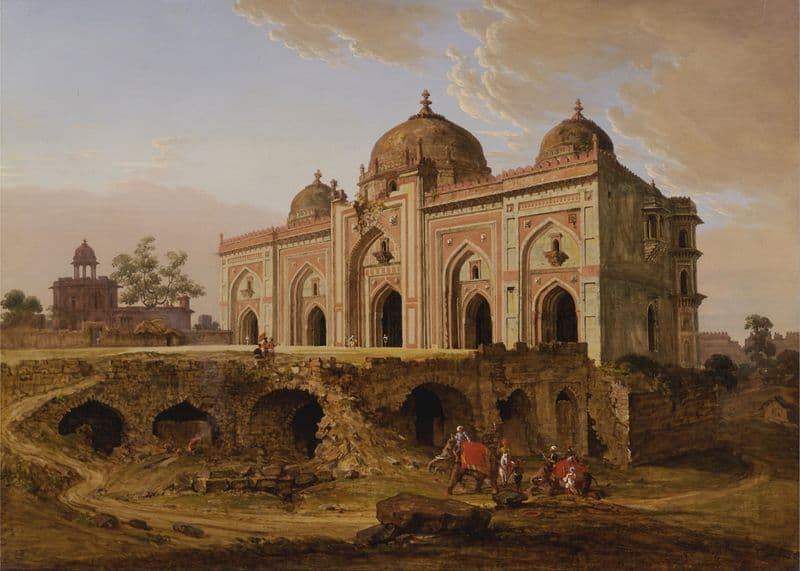 The Kila Kona Masjid, Purana Qila, Delhi as a canvas print