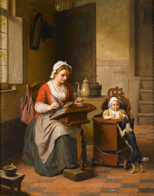 The Lacemaker as a canvas print