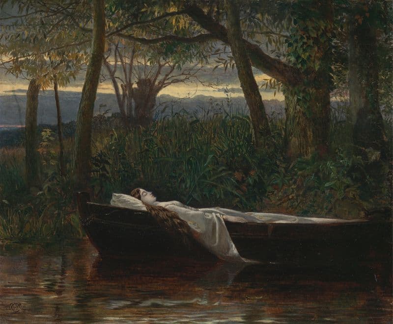 The Lady of Shalott as a canvas print