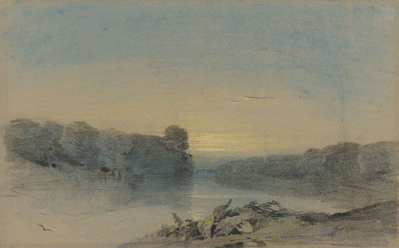 The Lake at Holkham, Norfolk as a canvas print