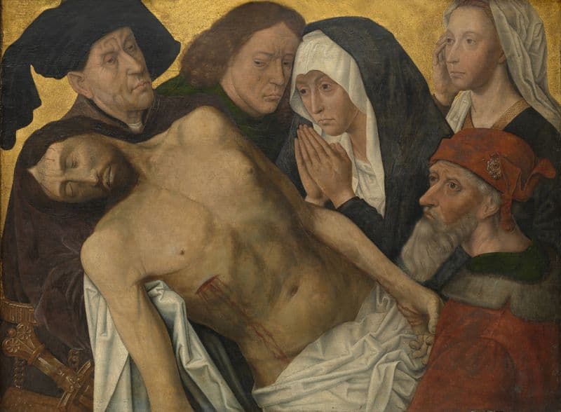 The Lamentation of Christ (circa 1500-1525) as a canvas print