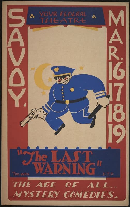 The Last Warning (1934-1943) as a canvas print