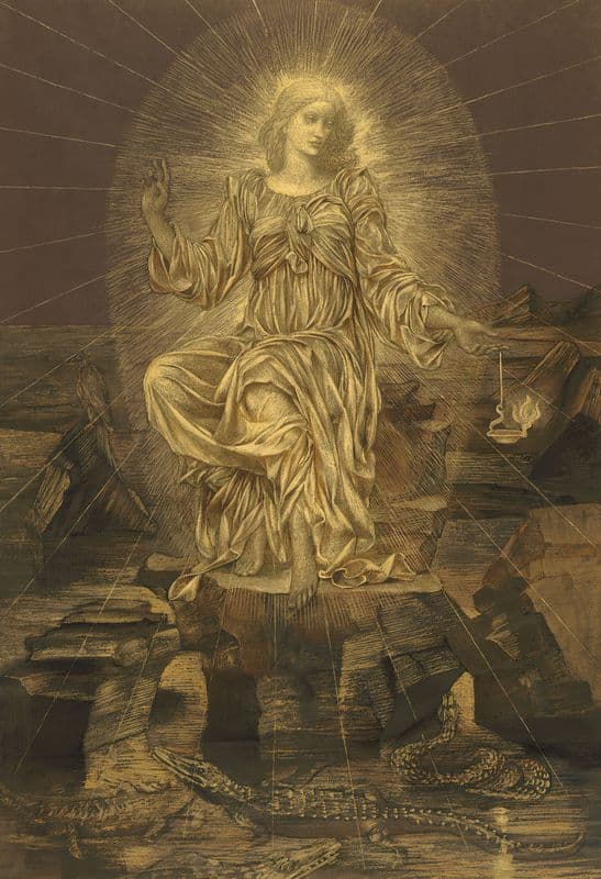 The light shineth in the darkness and the darkness comprehended it not as a canvas print