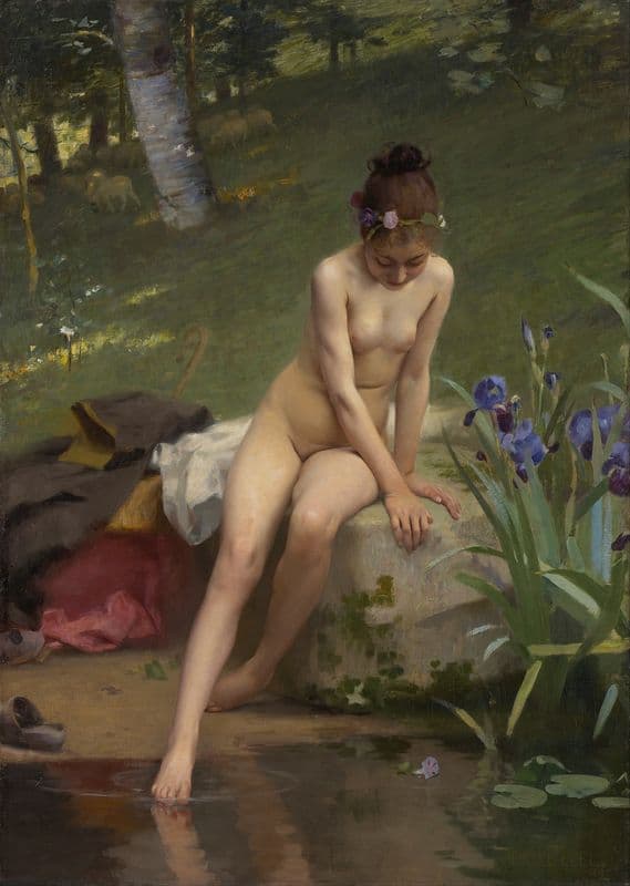 The Little Shepherdess as a canvas print