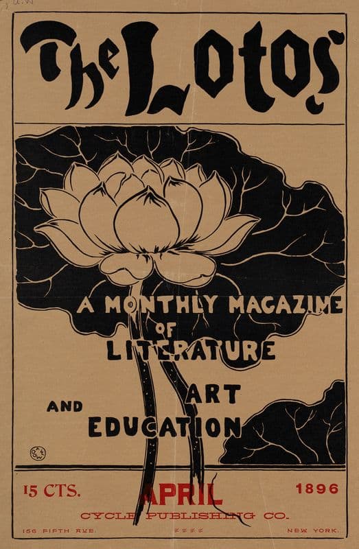 The lotos, a monthly magazine of literature & art education, April as a canvas print