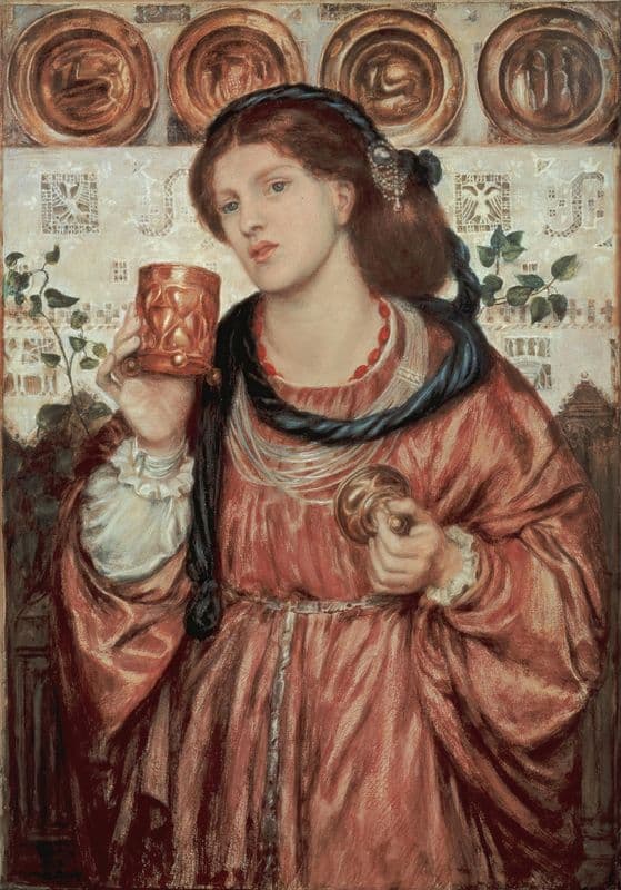The Loving Cup (watercolour 3) as a canvas print