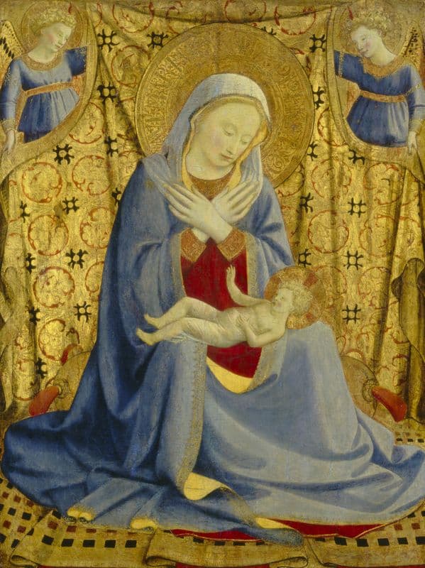 The Madonna of Humility (c. 1430) as a canvas print