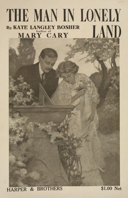 The man in lonely land (1895-1911) as a canvas print