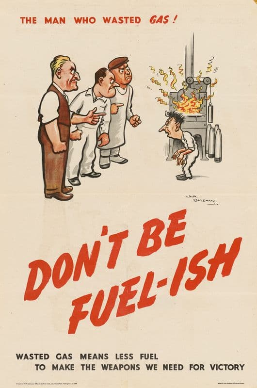 The Man Who Wasted Gas! Don’t be Fuel-ish 2 as a canvas print