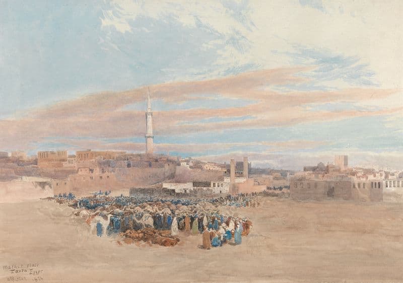 The Market Place, Tanta, Egypt as a canvas print