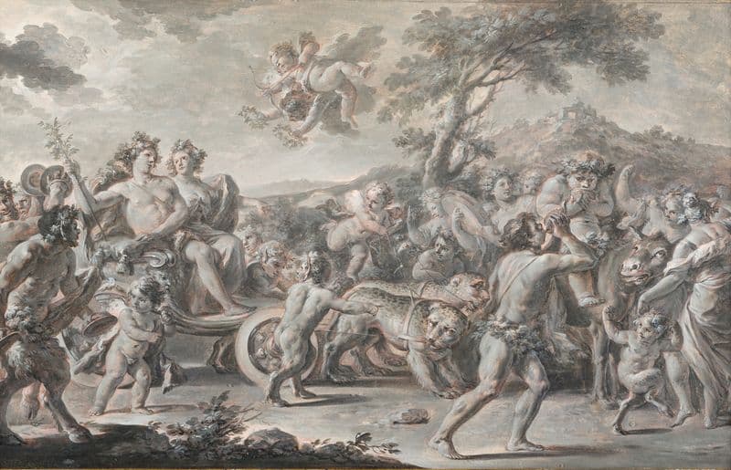 The Marriage of Bacchus and Ariadne (circa 1770) as a canvas print