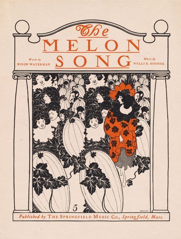 The melon song (1890-1920) as a canvas print