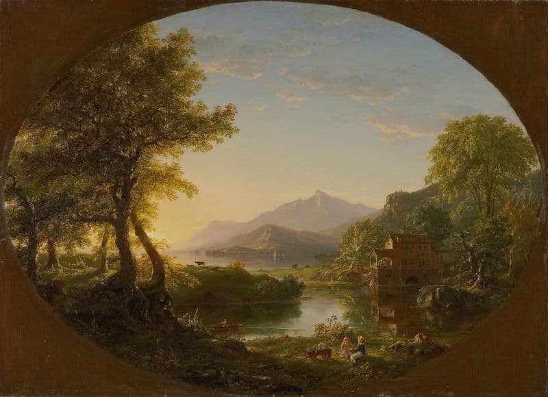 The Mill, Sunset as a canvas print