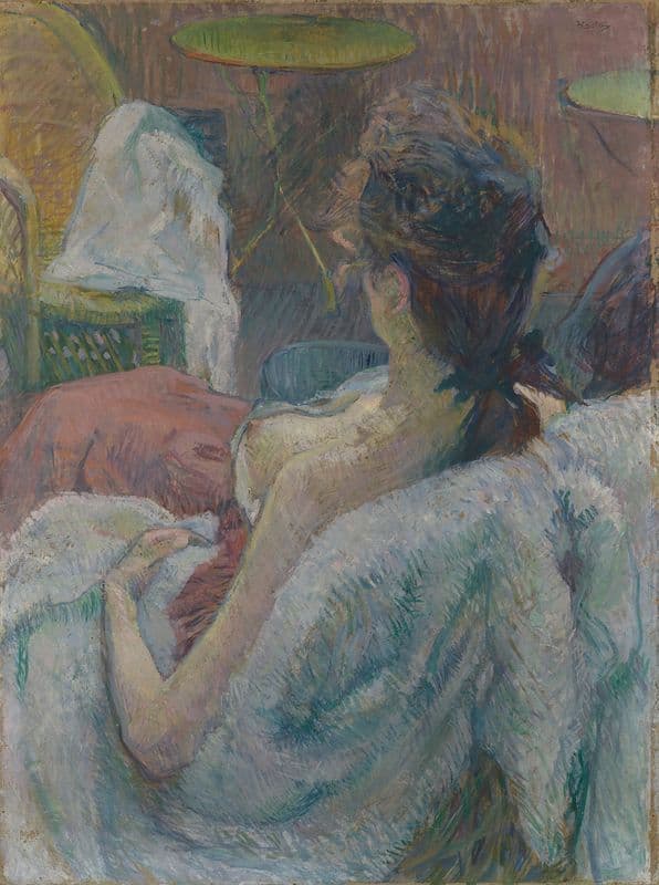 The Model Resting as a canvas print
