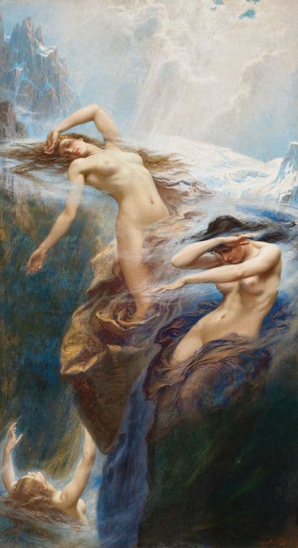 The Mountain Mists (circa 1912) as a canvas print