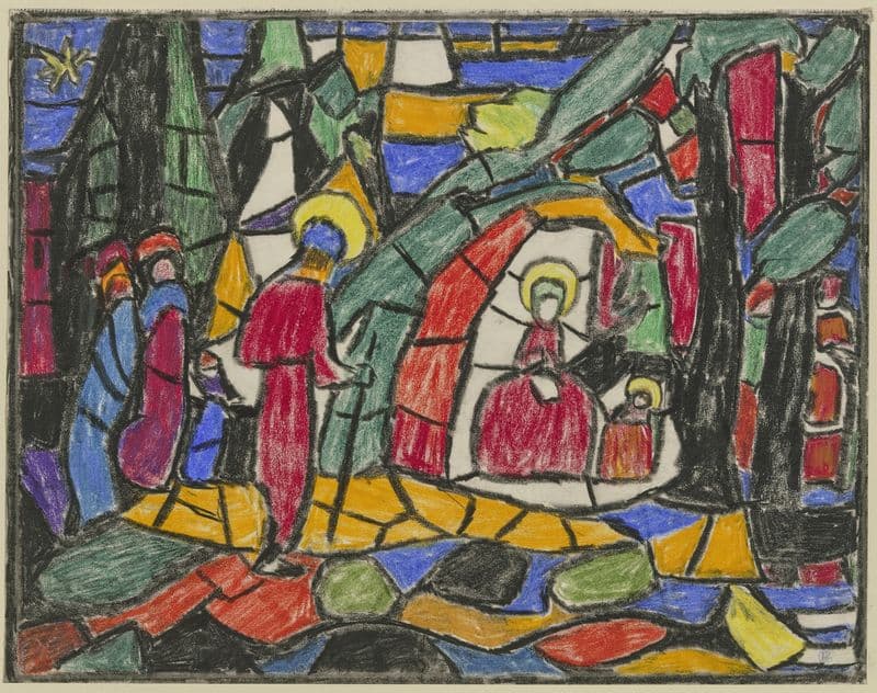 The Nativity as a canvas print