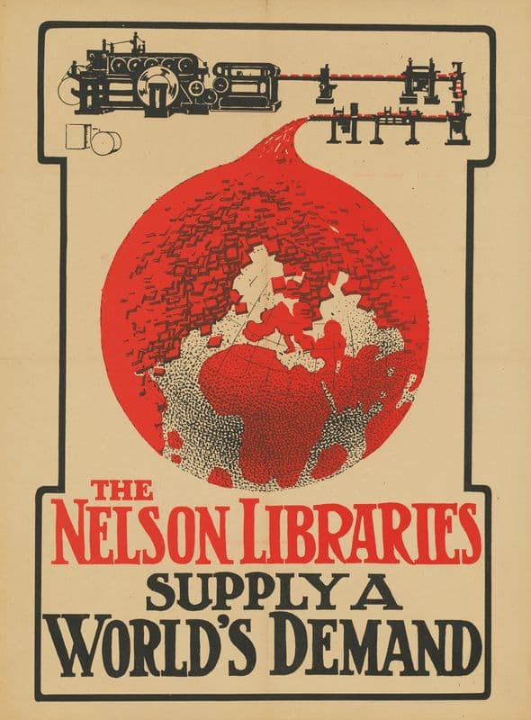The Nelson Libraries Supply A World’s Demand (1870 - 1914) as a canvas print