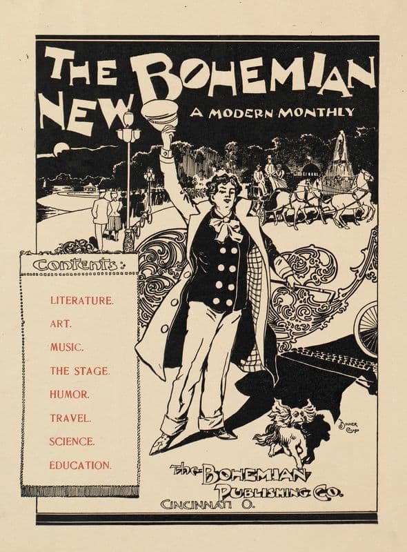 The new bohemian, a modern monthly, for January (ca. 1890–1920) as a canvas print