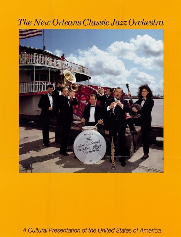 The New Orleans Classic Jazz Orchestra as a canvas print