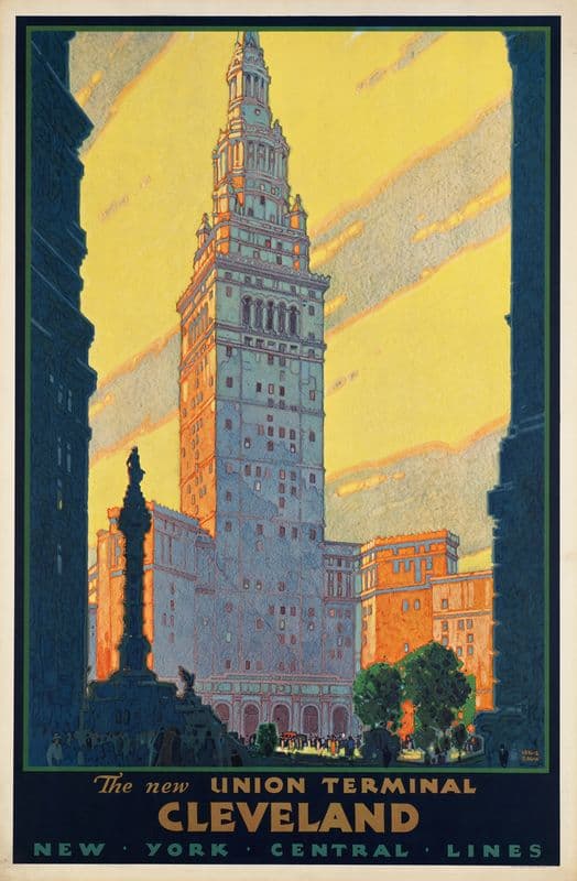 The new Union Terminal. Cleveland as a canvas print