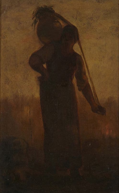 The Normandy Milkmaid (ca. 1848–49) as a canvas print