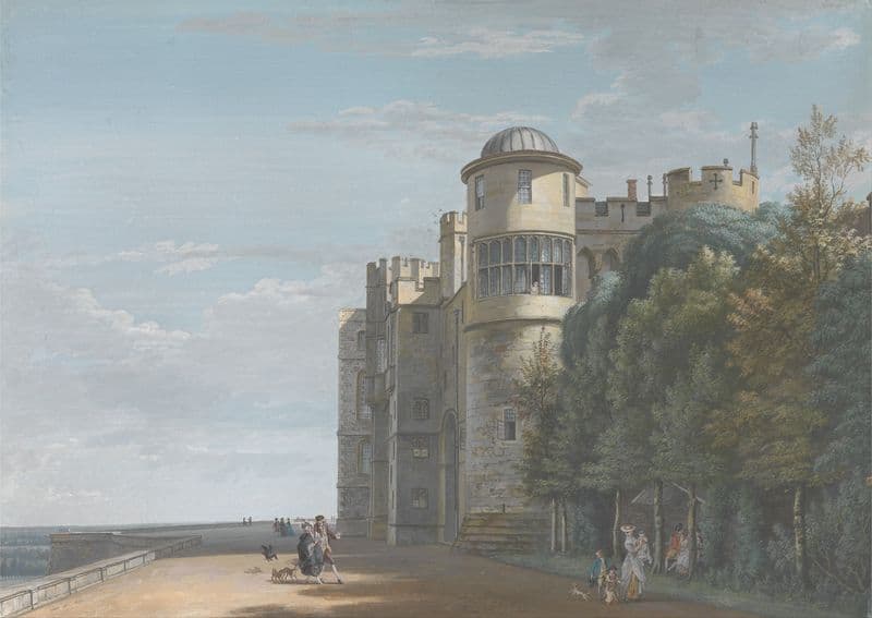 The North Terrace, Looking East as a canvas print
