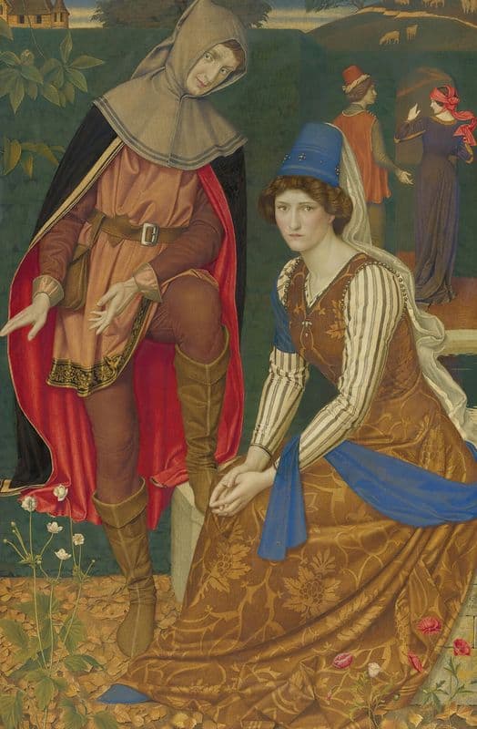 The nut brown maid as a canvas print