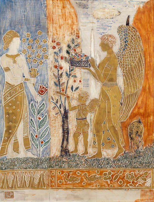 The Offering (c. 1915–1917) as a canvas print