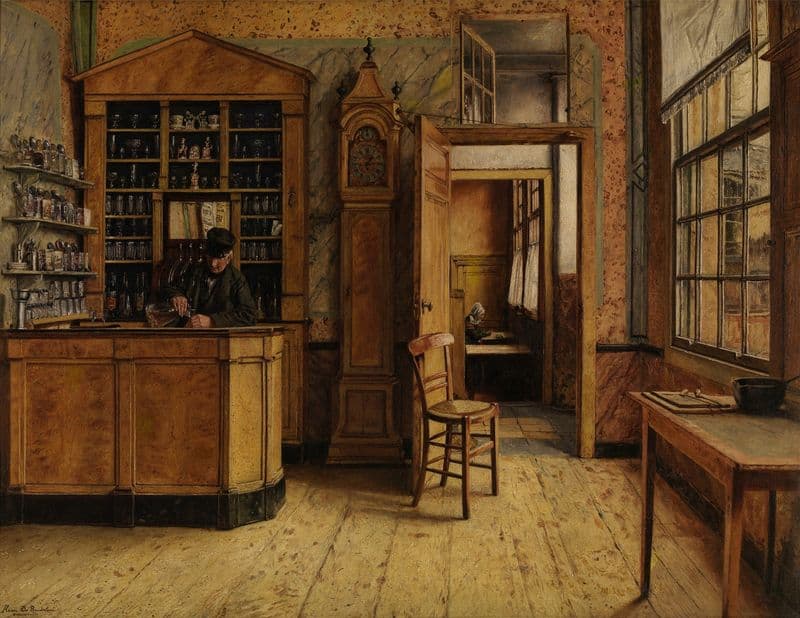 The old Inn ‘Het Loodshuis’ in Antwerp as a canvas print