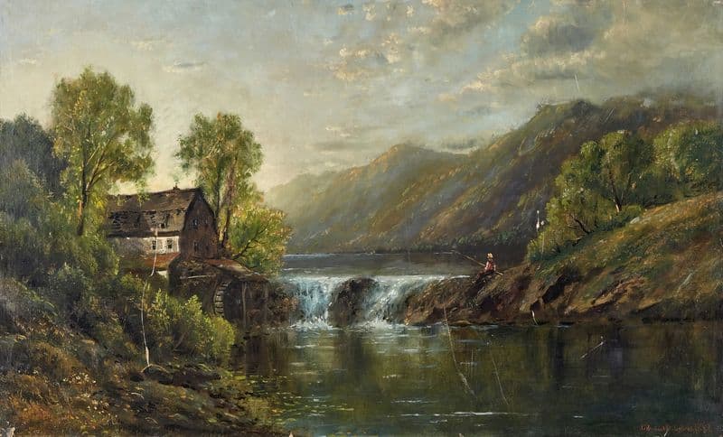 The Old Mill Stream as a canvas print
