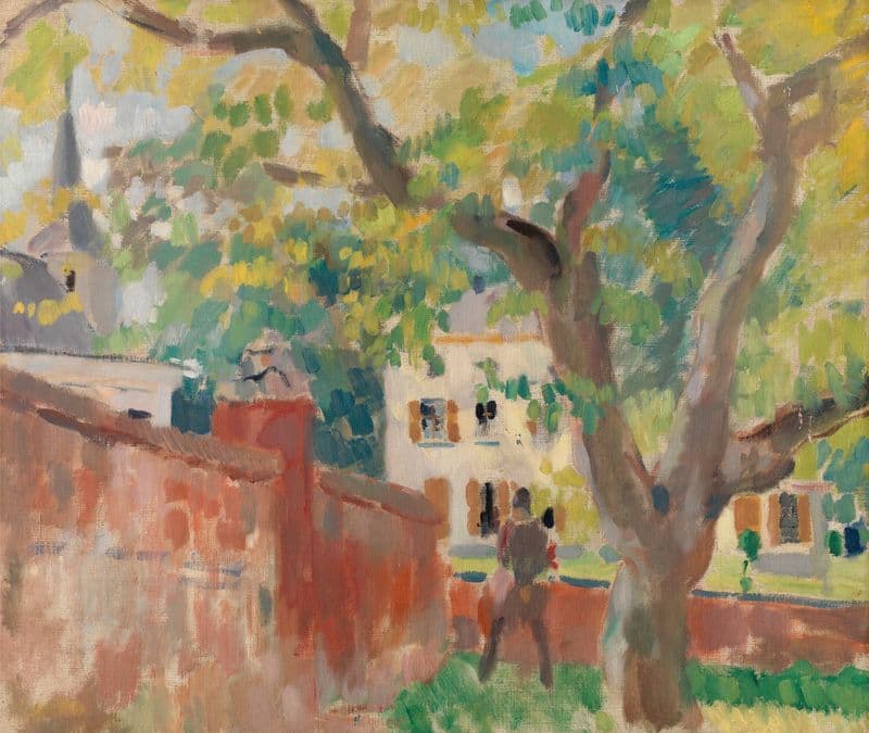 The Old Walnut Tree B as a canvas print