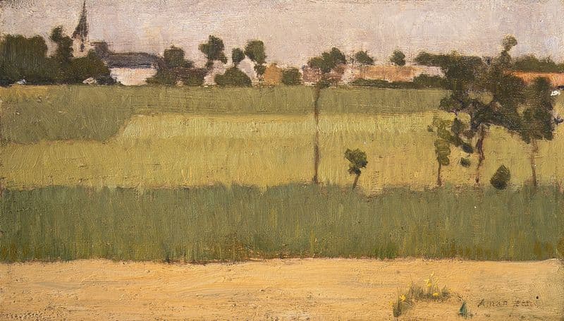 The Outskirts of a Village (ca. 1880) as a canvas print