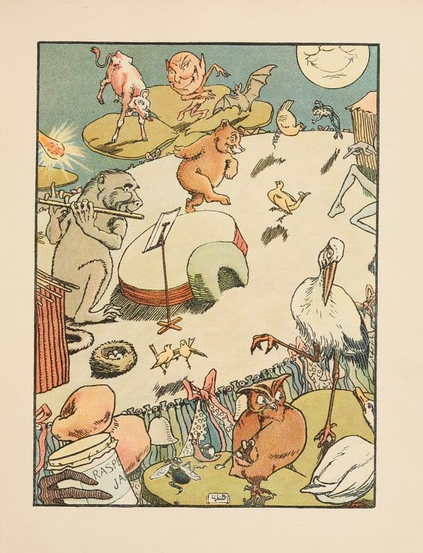 The pelican chorus & other nonsense verses Pl.7 as a canvas print