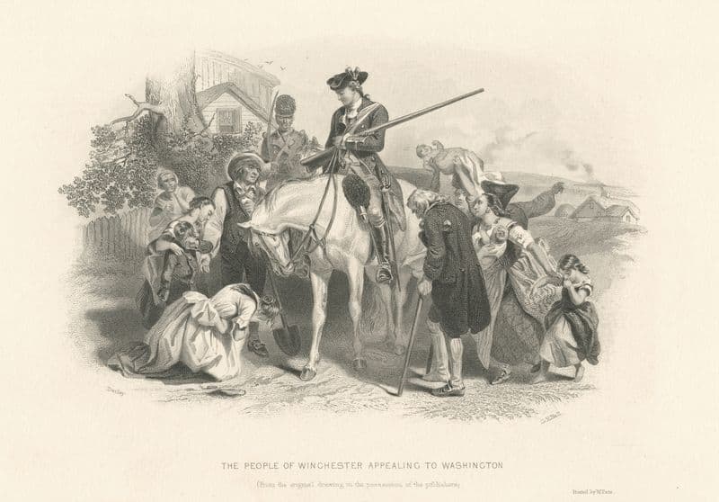 The people of Winchester appealing to Washington. as a canvas print