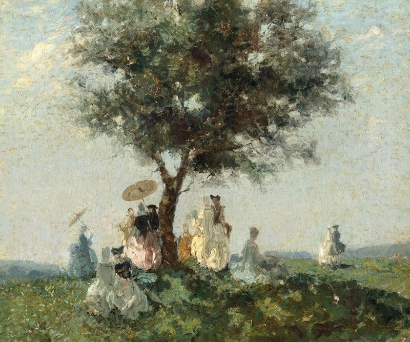 The Picknick as a canvas print