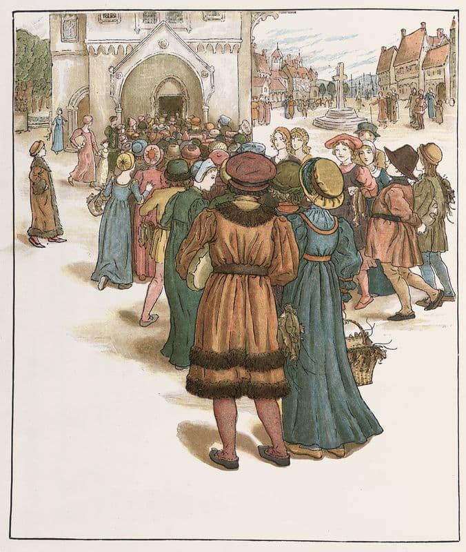 The Pied Piper of Hamelin Pl 11 as a canvas print
