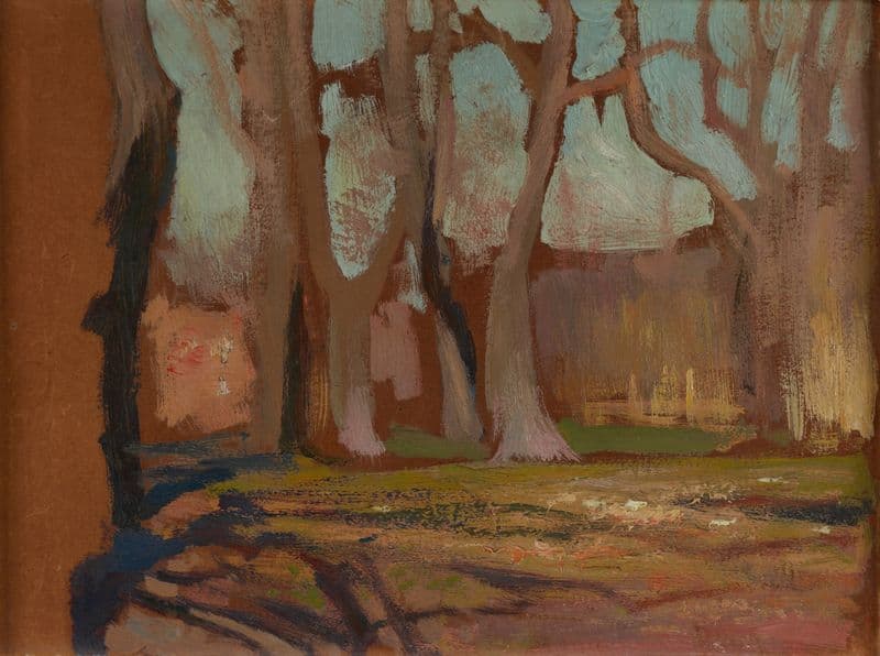 The Planty Park in Krakow in Spring as a canvas print