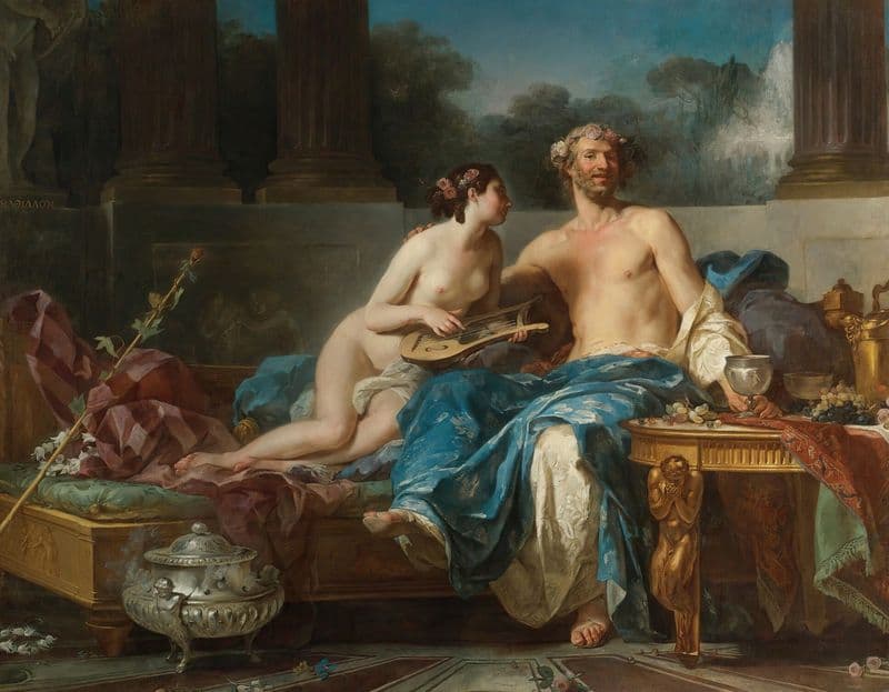 The Pleasures Of Anacreon as a canvas print
