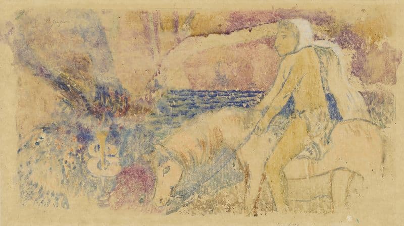 The Pony (circa 1902) as a canvas print