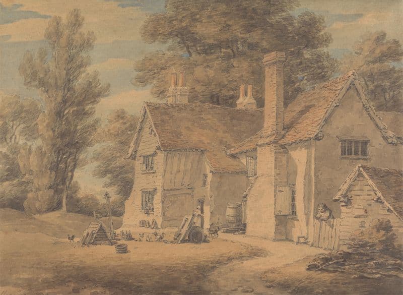 The Poor House, Hadley, Hertfordshire as a canvas print