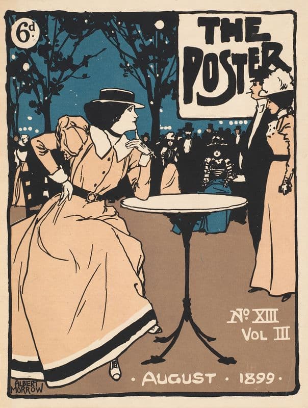 The poster, August as a canvas print
