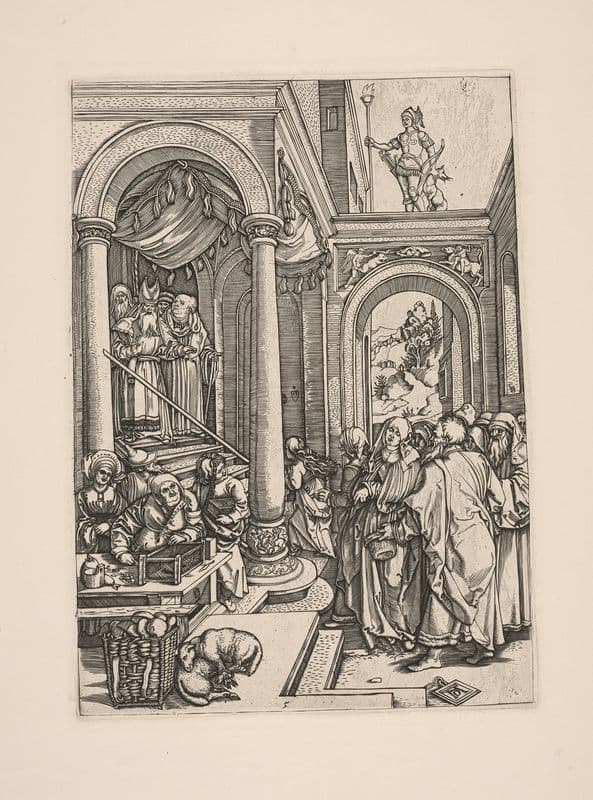 The Presentation of the Virgin in the Temple (1504–1505) as a canvas print