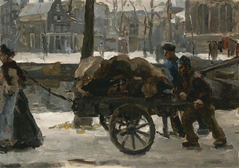The Prinsengracht near the Noordermarkt, Amsterdam as a canvas print