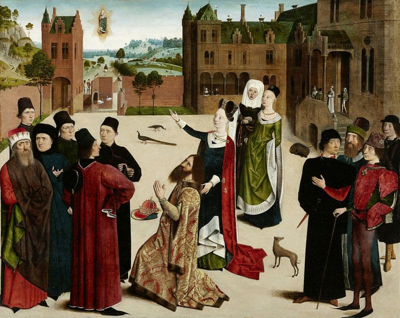 The Prophecy of the Tiburtine Sibyl (ca. 1473 – 1477) as a canvas print