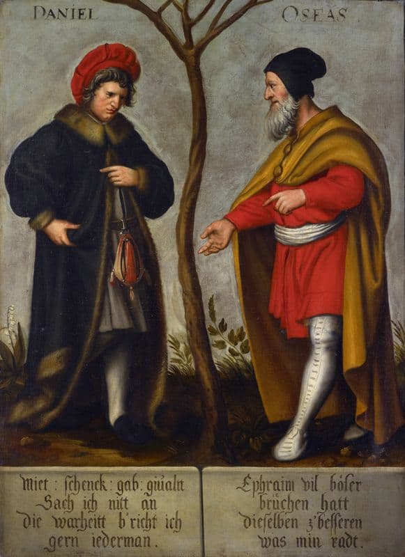 The Prophets Daniel and Hosea as a canvas print
